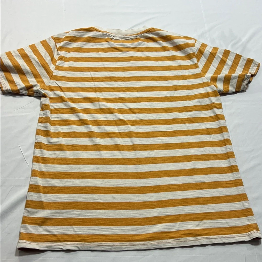 Vintage guess tee size Medium yellow white block stripes - Picture 5 of 6